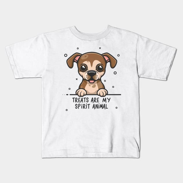 Funny Dog begging with puppy eyes. Kids T-Shirt by Tee.gram